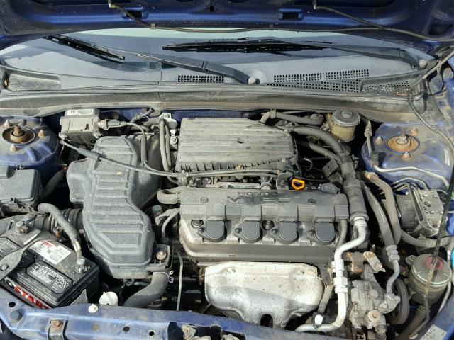 1HGEM22965L011822 - 2005 HONDA CIVIC EX ლურჯი ფოტო 7