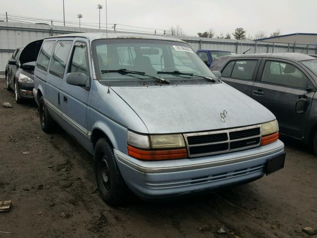 1B4GH4431NX288822 - 1992 DODGE GRAND CARA BLUE photo 1