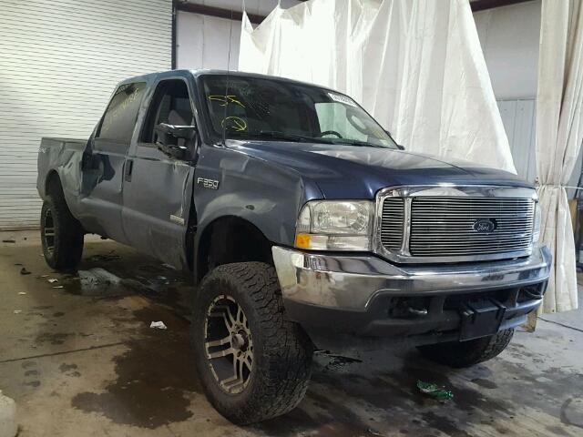 1FTSW31P04EA52645 - 2004 FORD F350 SRW S BLUE photo 1