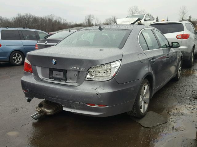 WBANV13548BZ48869 - 2008 BMW 528 XI GRAY photo 4