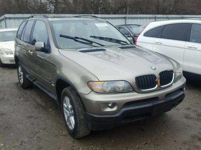 5UXFA13515LU47462 - 2005 BMW X5 3.0I GREEN photo 1