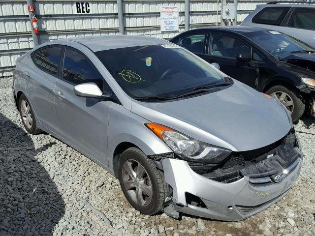 KMHDH4AEXDU639069 - 2013 HYUNDAI ELANTRA GL SILVER photo 1