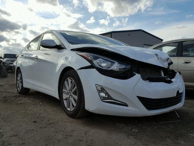 5NPDH4AE3EH464731 - 2014 HYUNDAI ELANTRA SE WHITE photo 1