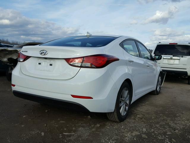 5NPDH4AE3EH464731 - 2014 HYUNDAI ELANTRA SE WHITE photo 4