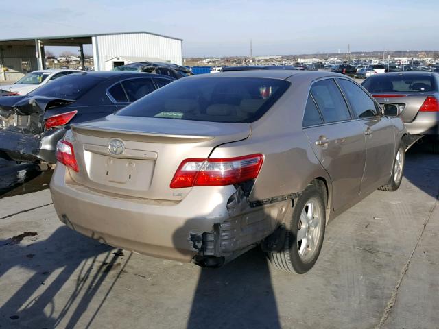 4T1BE46K97U065146 - 2007 TOYOTA CAMRY NEW GOLD photo 4