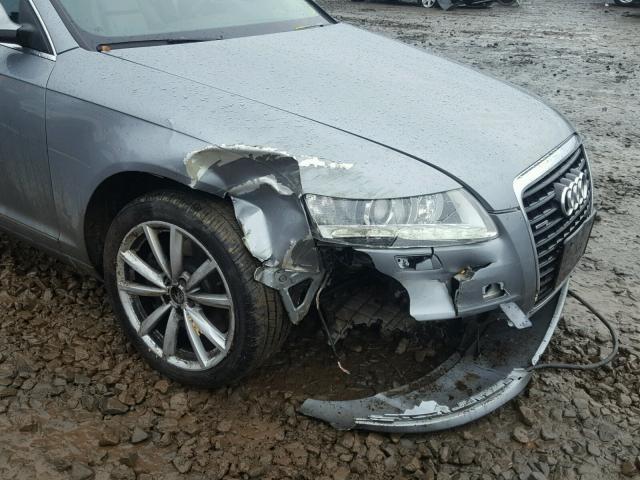 WAUWG74F09N056305 - 2009 AUDI A6 QUATTRO SILVER photo 9