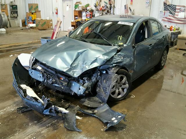 JM1BL1UF3B1458763 - 2011 MAZDA 3 I BLUE photo 2