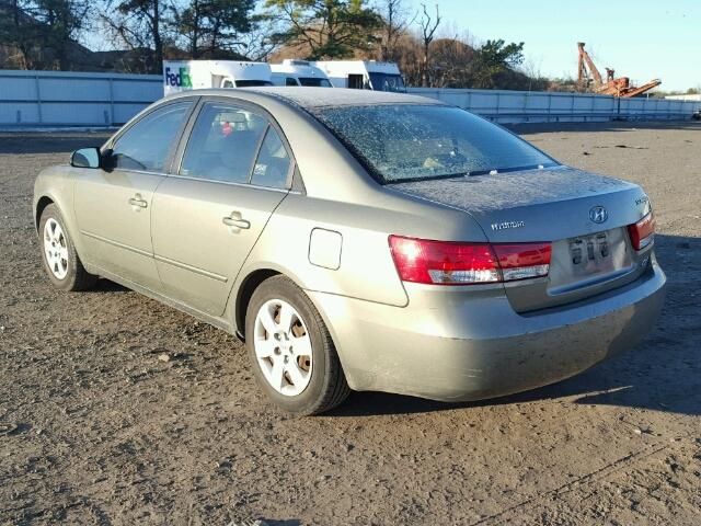 5NPET46C17H222792 - 2007 HYUNDAI SONATA GLS GREEN photo 3