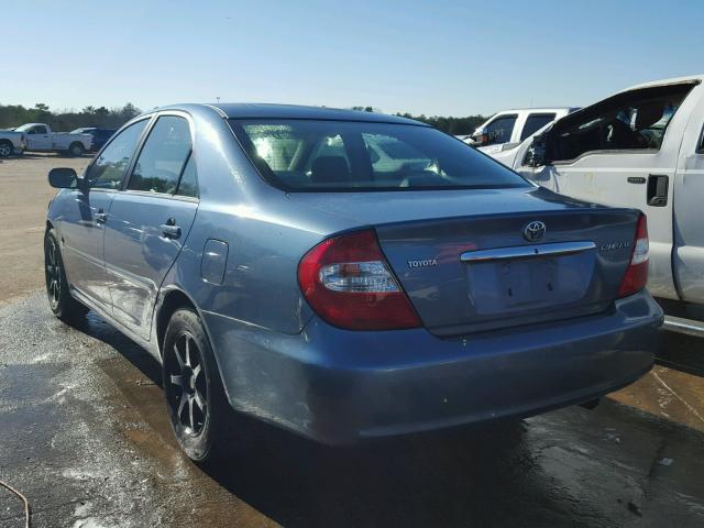 4T1BE32K04U894389 - 2004 TOYOTA CAMRY LE BLUE photo 3