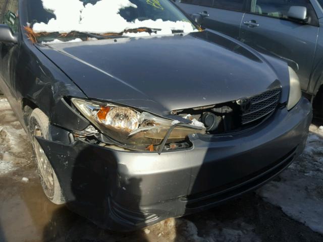 4T1BF32K62U518483 - 2002 TOYOTA CAMRY LE GRAY photo 9