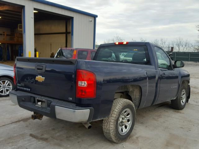 1GCNCPE00BZ377666 - 2011 CHEVROLET SILVERADO BLUE photo 4