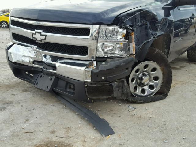 1GCNCPE00BZ377666 - 2011 CHEVROLET SILVERADO BLUE photo 9