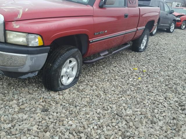 3B7HF13Z9VG830111 - 1997 DODGE RAM 1500 RED photo 9