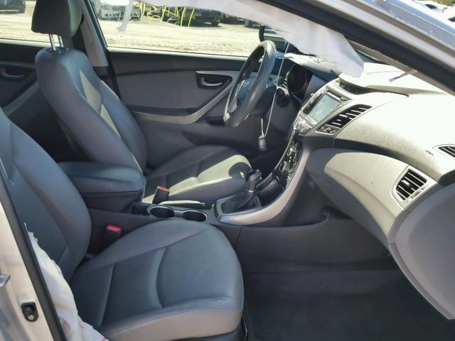 KMHDH4AH5FU363798 - 2015 HYUNDAI ELANTRA SE SILVER photo 5