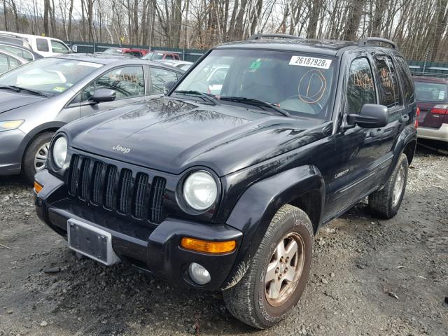 1J4GL58K52W285166 - 2002 JEEP LIBERTY LI BLACK photo 2