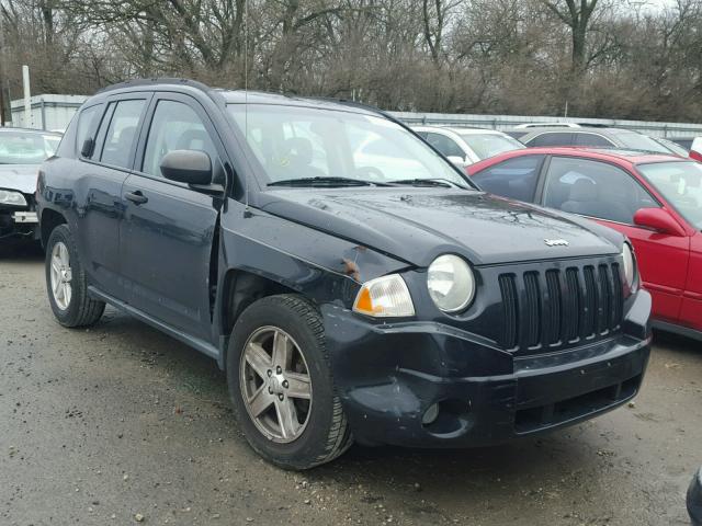 1J8FF47W27D278579 - 2007 JEEP COMPASS BLACK photo 1