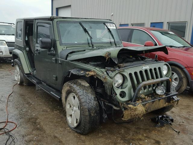 1J4GA59168L623325 - 2008 JEEP WRANGLER U GREEN photo 1