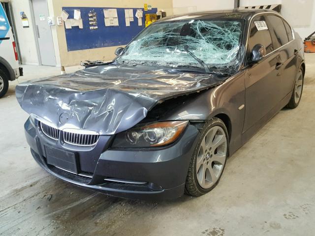 WBAVB73588P102355 - 2008 BMW 335 I GRAY photo 2