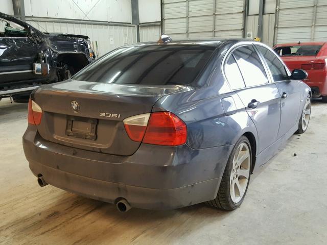 WBAVB73588P102355 - 2008 BMW 335 I GRAY photo 4