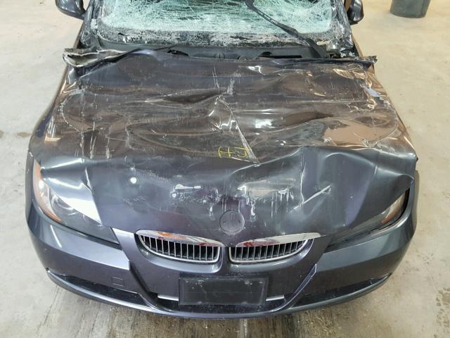 WBAVB73588P102355 - 2008 BMW 335 I GRAY photo 7