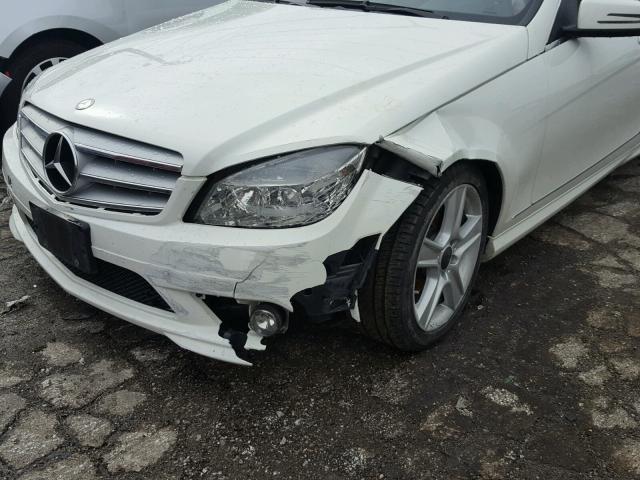 WDDGF8BB5AR091358 - 2010 MERCEDES-BENZ C 300 4MAT WHITE photo 9