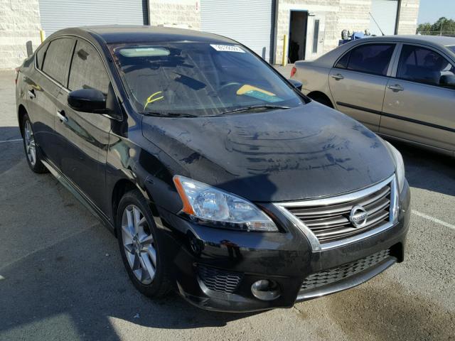 3N1AB7AP2EY220582 - 2014 NISSAN SENTRA S BLACK photo 1