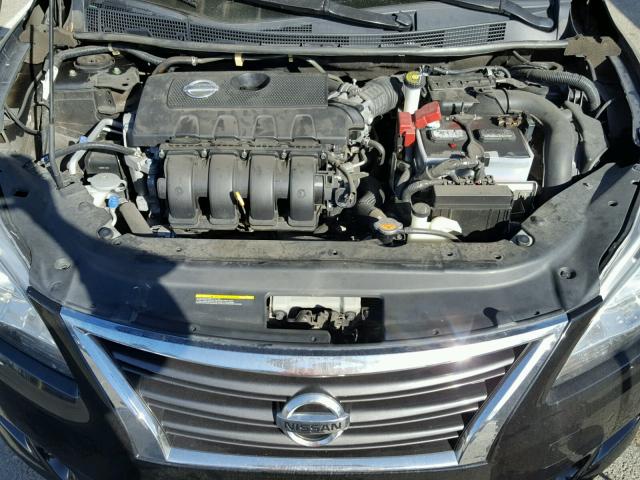 3N1AB7AP2EY220582 - 2014 NISSAN SENTRA S BLACK photo 7