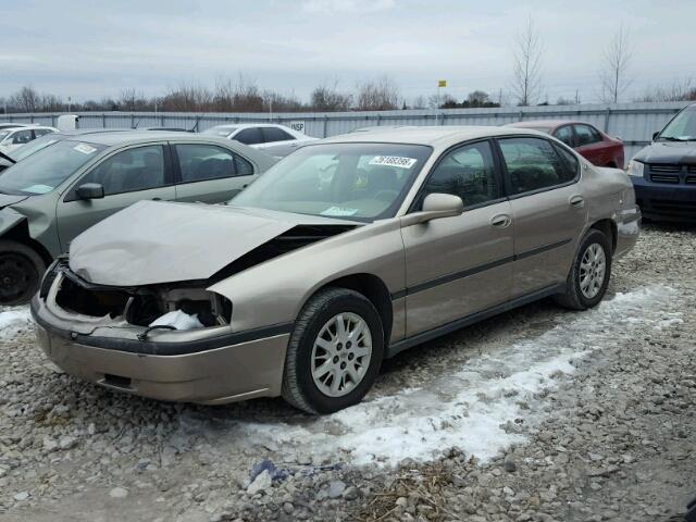 2G1WF52E639127952 - 2003 CHEVROLET IMPALA BROWN photo 2