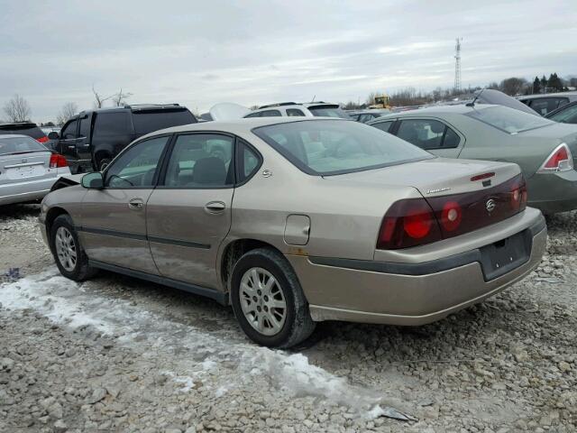 2G1WF52E639127952 - 2003 CHEVROLET IMPALA BROWN photo 3