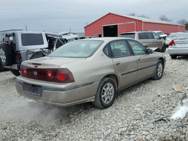 2G1WF52E639127952 - 2003 CHEVROLET IMPALA BROWN photo 4