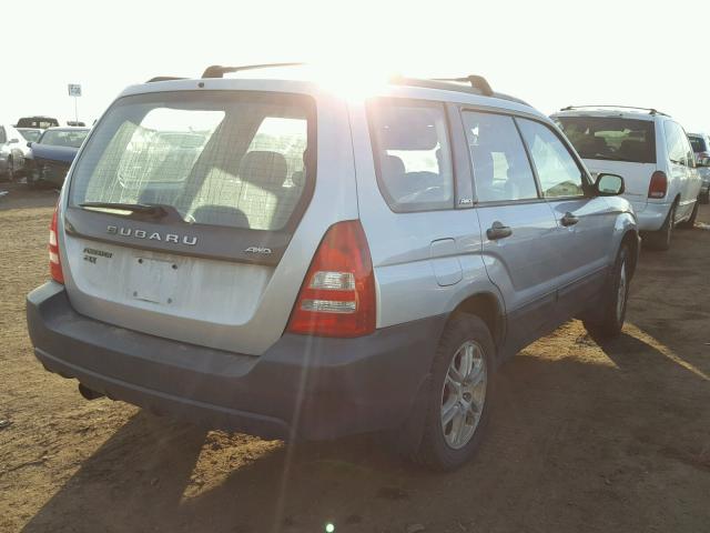 JF1SG63684G753916 - 2004 SUBARU FORESTER 2 GRAY photo 4