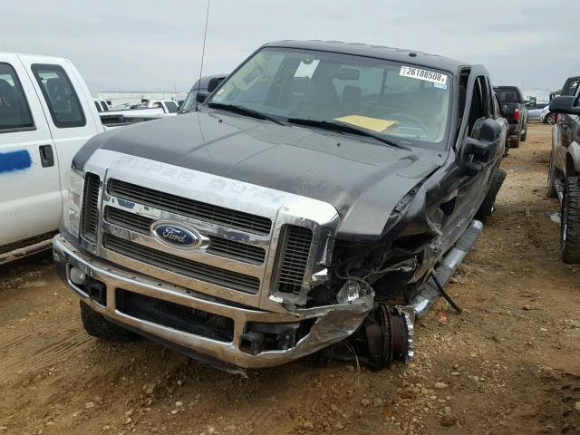 1FTWW31R78EB45882 - 2008 FORD F350 SRW S GRAY photo 2