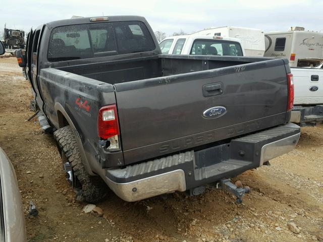 1FTWW31R78EB45882 - 2008 FORD F350 SRW S GRAY photo 3