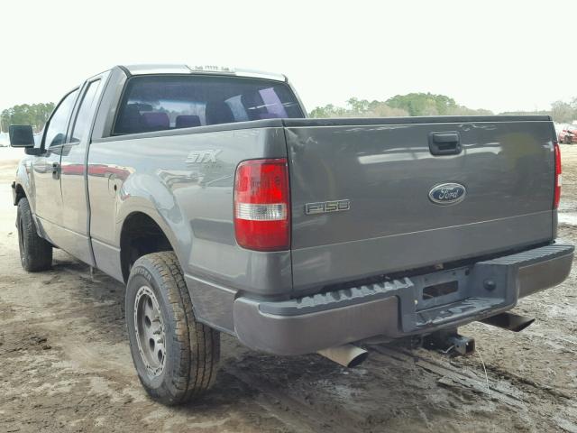 1FTRX14W95NB06321 - 2005 FORD F150 GRAY photo 3