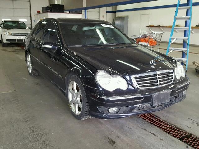 WDBRF52H67A923978 - 2007 MERCEDES-BENZ C 230 BLACK photo 1