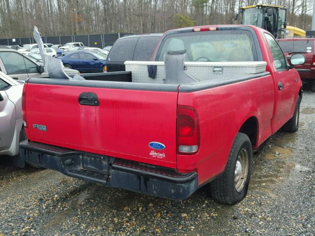 1FTDF1721VNB45068 - 1997 FORD F150 RED photo 4