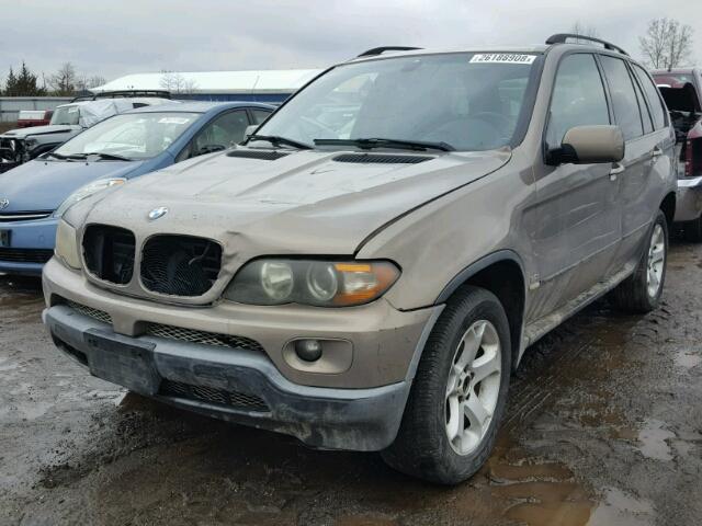 5UXFA13544LU37023 - 2004 BMW X5 3.0I BROWN photo 2