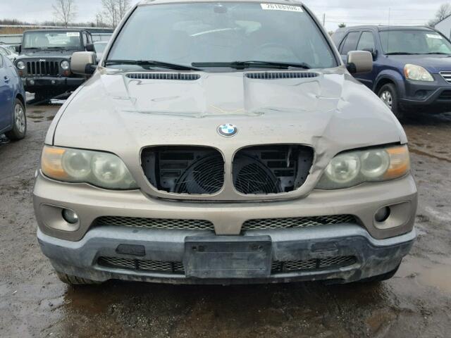 5UXFA13544LU37023 - 2004 BMW X5 3.0I BROWN photo 9