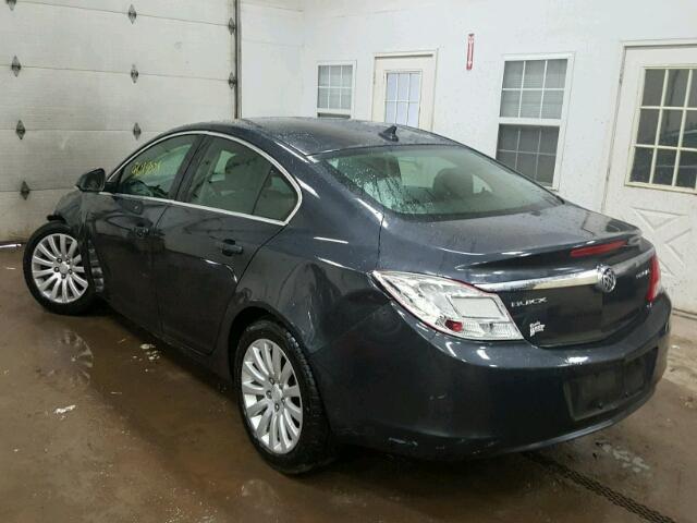 2G4GR5EK3C9163419 - 2012 BUICK REGAL GRAY photo 3