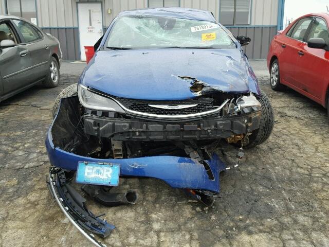 1C3CCCAB1FN535909 - 2015 CHRYSLER 200 LIMITE BLUE photo 9