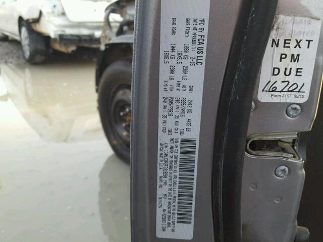 1C4NJCBA2FD318200 - 2015 JEEP COMPASS SP GRAY photo 10