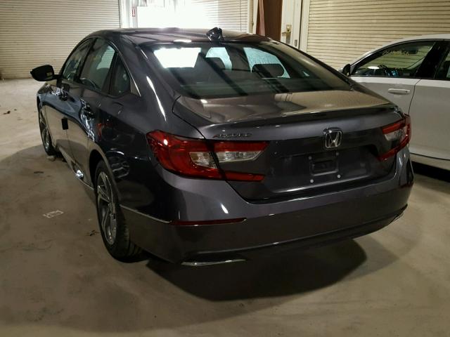 1HGCV1F67JA078546 - 2018 HONDA ACCORD EXL GRAY photo 3