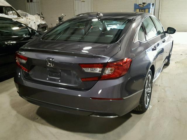 1HGCV1F67JA078546 - 2018 HONDA ACCORD EXL GRAY photo 4