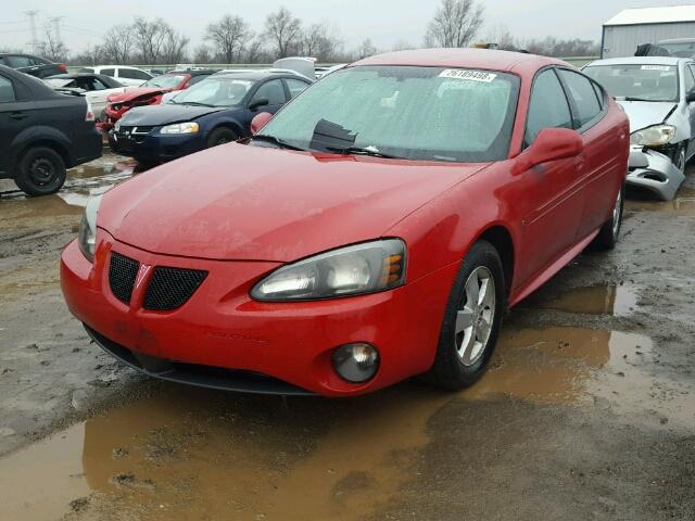 2G2WP552481184828 - 2008 PONTIAC GRAND PRIX RED photo 2