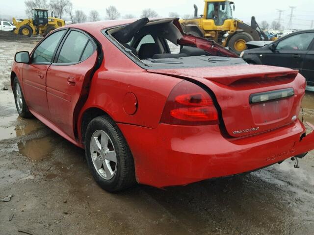 2G2WP552481184828 - 2008 PONTIAC GRAND PRIX RED photo 3