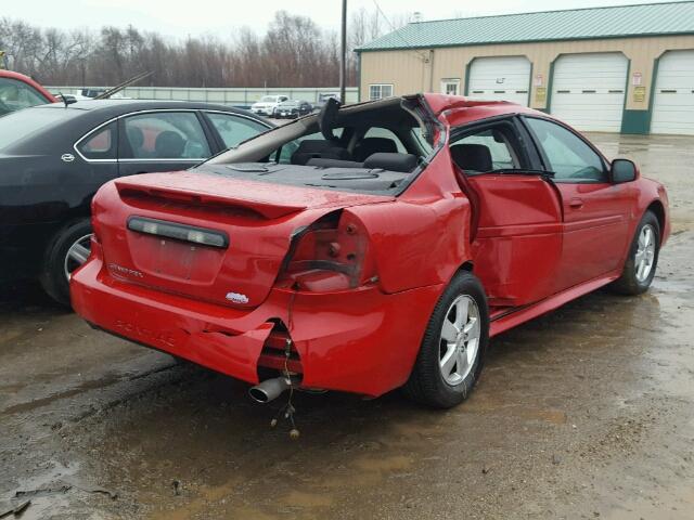 2G2WP552481184828 - 2008 PONTIAC GRAND PRIX RED photo 4