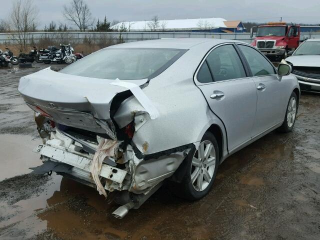 JTHBJ46G072025754 - 2007 LEXUS ES 350 SILVER photo 4