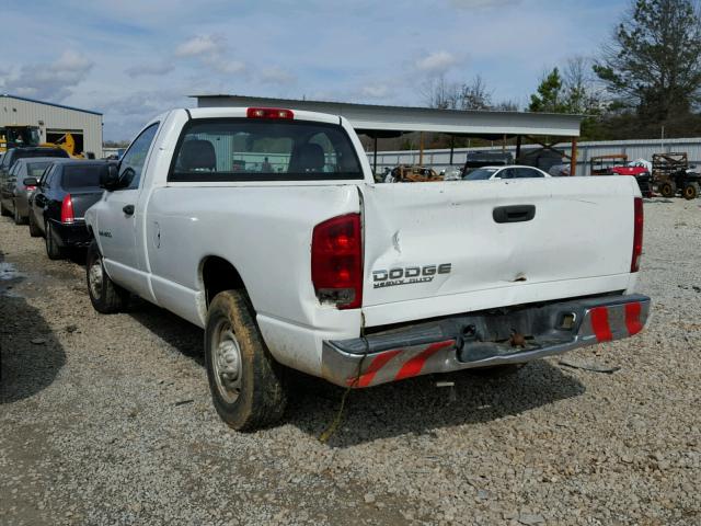 3D7KA26D54G256332 - 2004 DODGE RAM 2500 S WHITE photo 3
