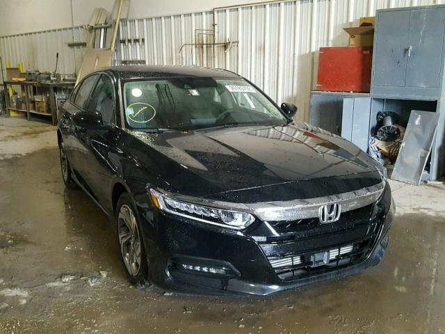 1HGCV1F46JA058643 - 2018 HONDA ACCORD EX BLACK photo 1