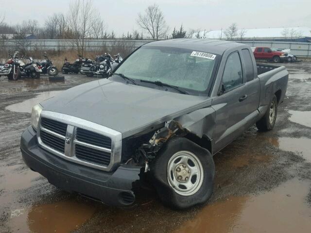 1D7HE22KX6S623658 - 2006 DODGE DAKOTA ST GRAY photo 2